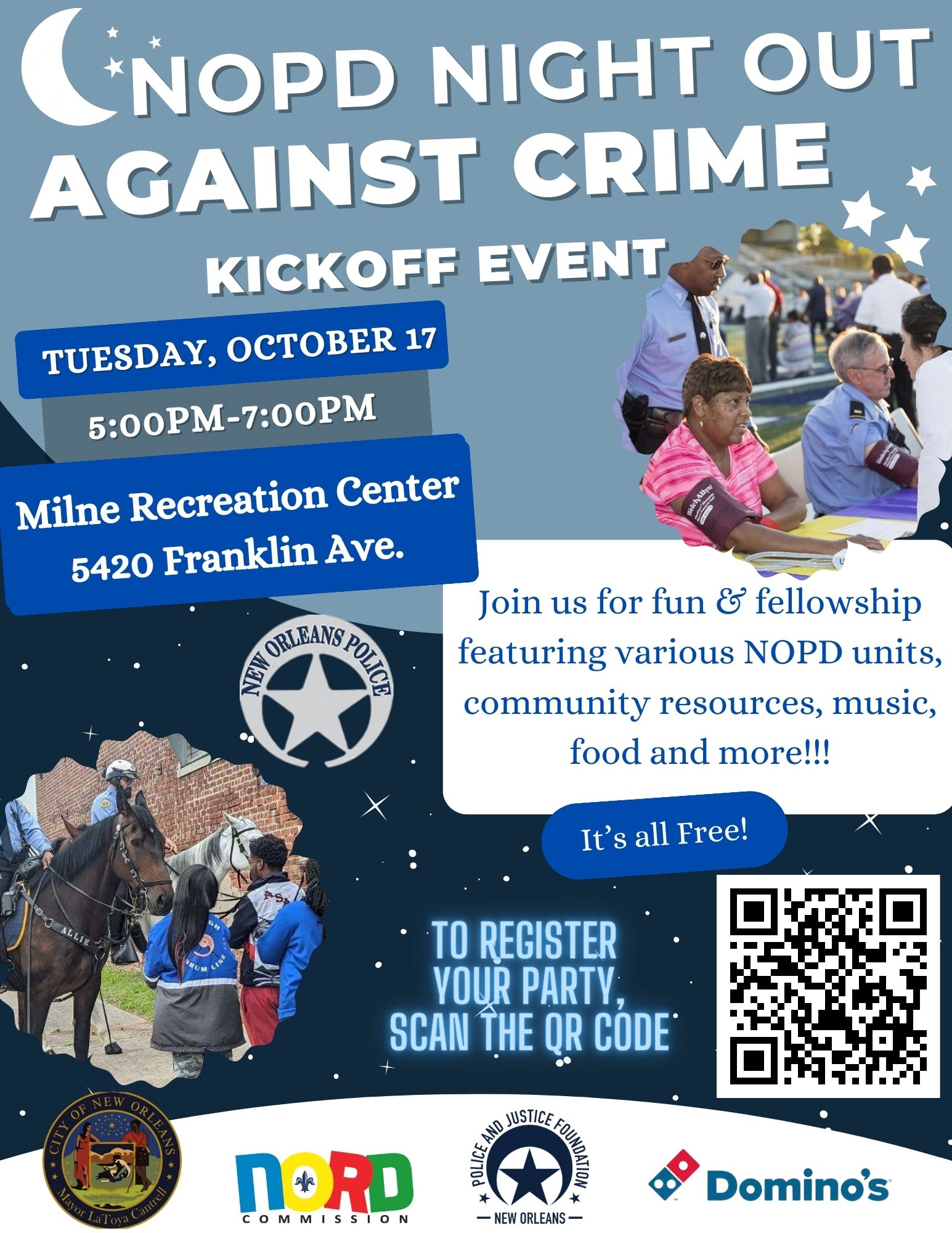 NOPD to Host 2023 Night Out Against Crime Kickoff at Milne Recreation